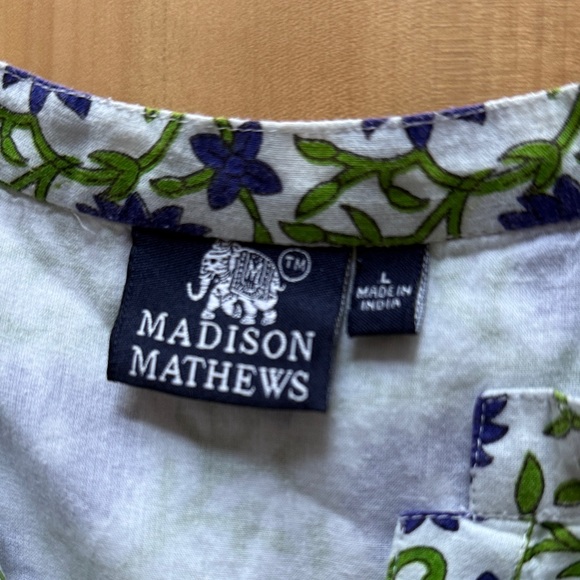 Floral Casual Dress in Blue and Green - Picture 2 of 3